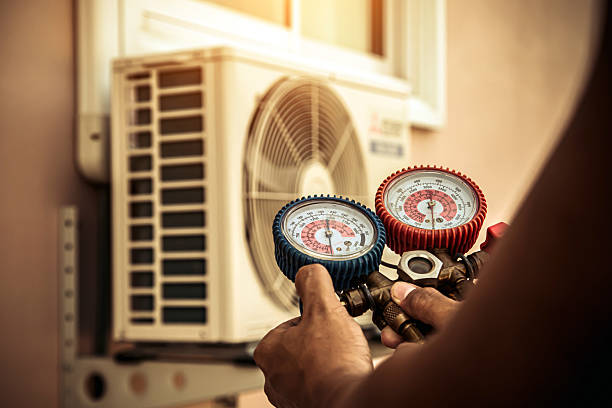 Professional Furnace Repair technician working in Woodhaven, MI